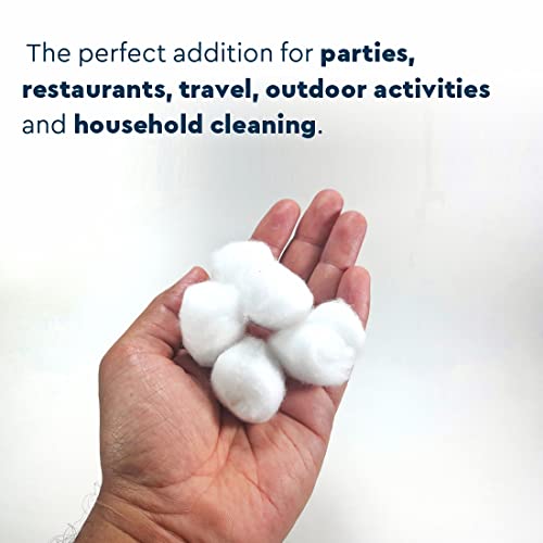 GUBB Hypoallergenic 100% Cotton Balls For Face Cleansing & Makeup Removal - Deeply Cleanses & Removes Dirt Gently | Safe for Sensitive Skin, White - 100 PCs - Image 4
