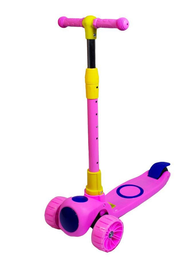 child toy 3 Wheel Foldable Adjustable Scooter With Loud Music - Image 1