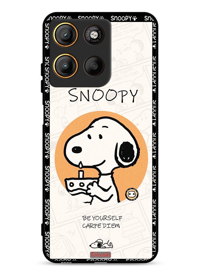 Tolwak Motorola Moto G15 Protective Case Cover Snoopy Be Yourself