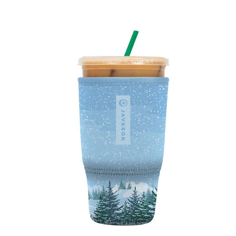 Sok It Java Sok Iced Coffee & Cold Soda Insulated Neoprene Cup Sleeve (Winter Wonderland  Large: 30-32oz) - Image 1