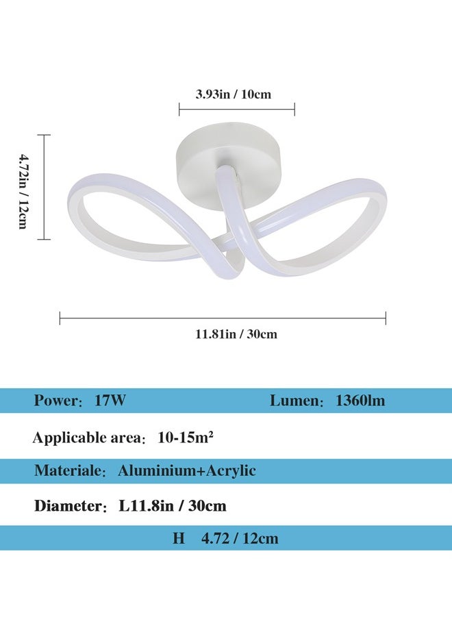 Goeco Modern LED Ceiling Lights Cold White 6500K 30x12cm  - Image 3