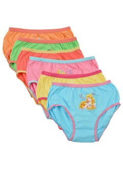 BODYCARE Girls' Panty (Bc922-Packof6-5-6 Years, Multi-Coloured, 5-6 Years) - Cotton (Color & Print May Vary)