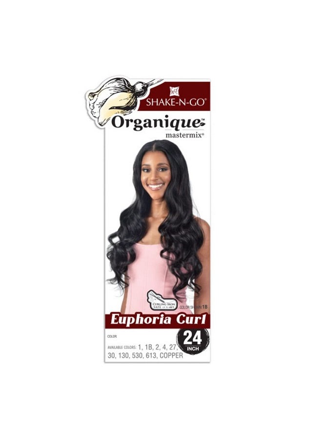 FREE TRESS Milky Way Weave Organique Mastermix Euphoria Curl 24" (1B)  - Image 3