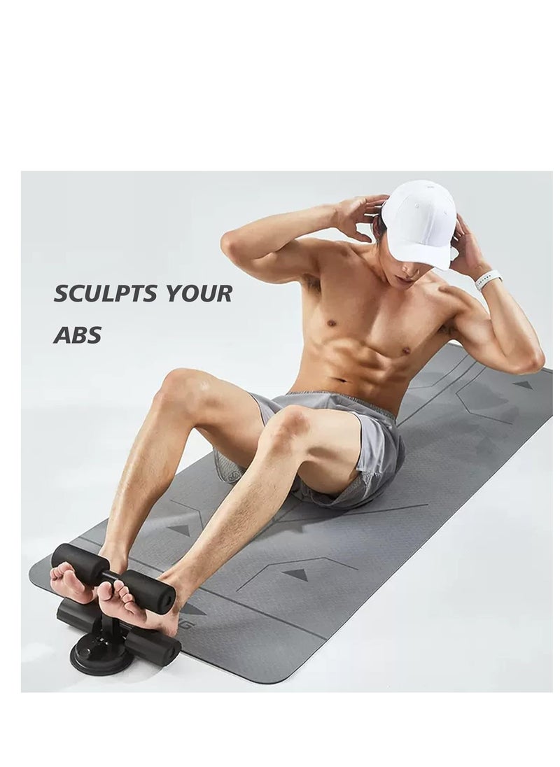 Plan A Multifunctional Sit Up Exerciser with Adjustable Bars for Home Workout, Self-Suction for Strong Hold, Ideal for Abdominal Muscle Training, Push-Up, Side Support for More Effective Workout  - Image 2