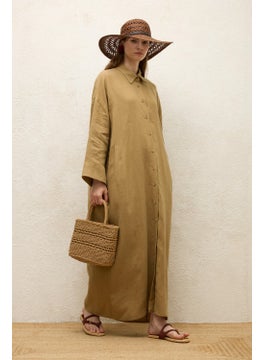 Manuka Linen Dress Sahara  - Image 1
