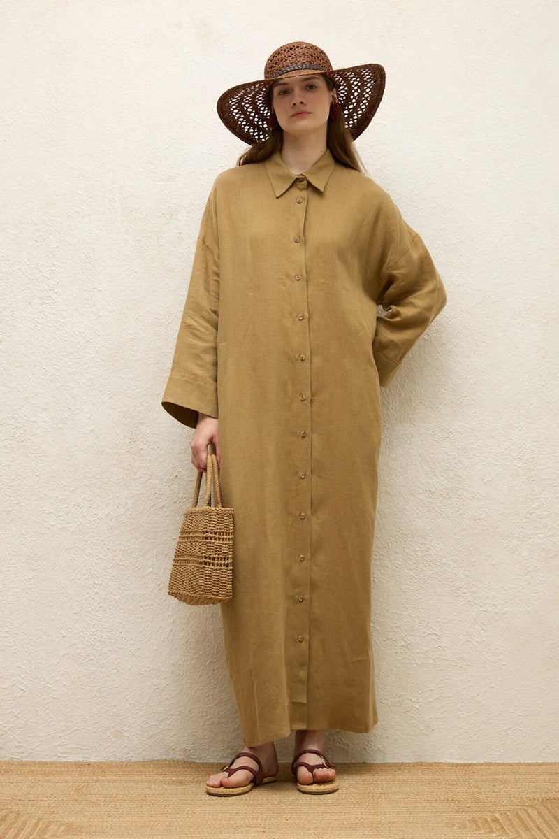 Manuka Relaxed Linen Maxi Dress  - Image 2