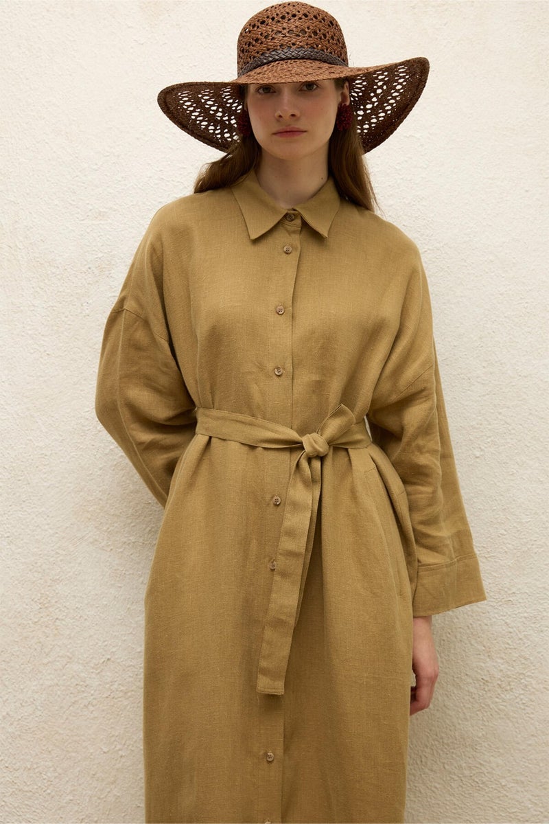 Manuka Relaxed Linen Maxi Dress  - Image 3