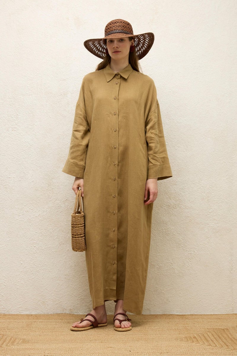 Manuka Relaxed Linen Maxi Dress  - Image 5