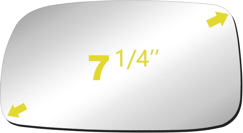 BOOLEE Mirror Glass Replacement for 2007-2012 Toyota Camry/Camry Hybrid Driver Left Side - Image 2