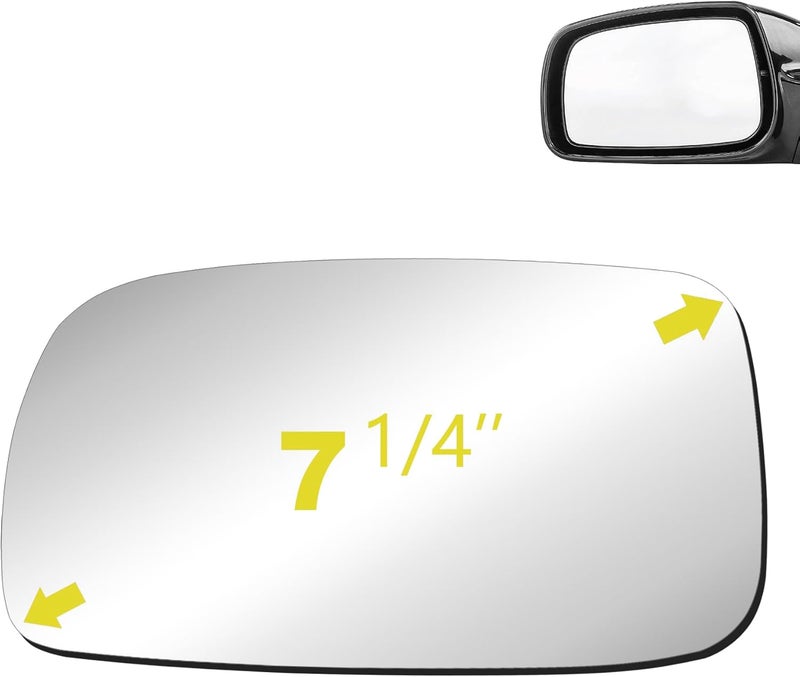BOOLEE Mirror Glass Replacement for 2007-2012 Toyota Camry/Camry Hybrid Driver Left Side - Image 4