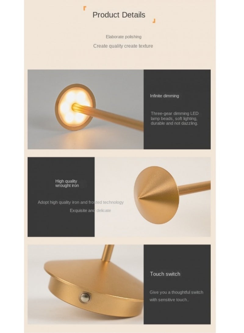 general Led Minimalist Aluminum Creative Night Light Restaurant Table Light Bedside Atmosphere Light - Image 4