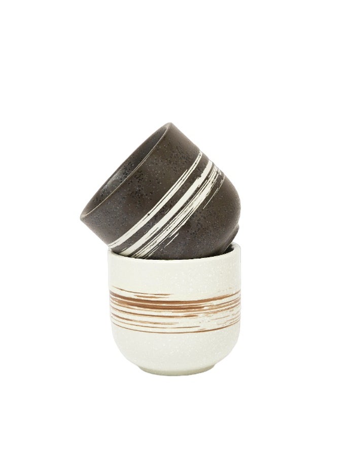 Prickly Pear Prickly Pear Black Striped Espresso Mug - Elegant Drinkware for Coffee  - Image 4