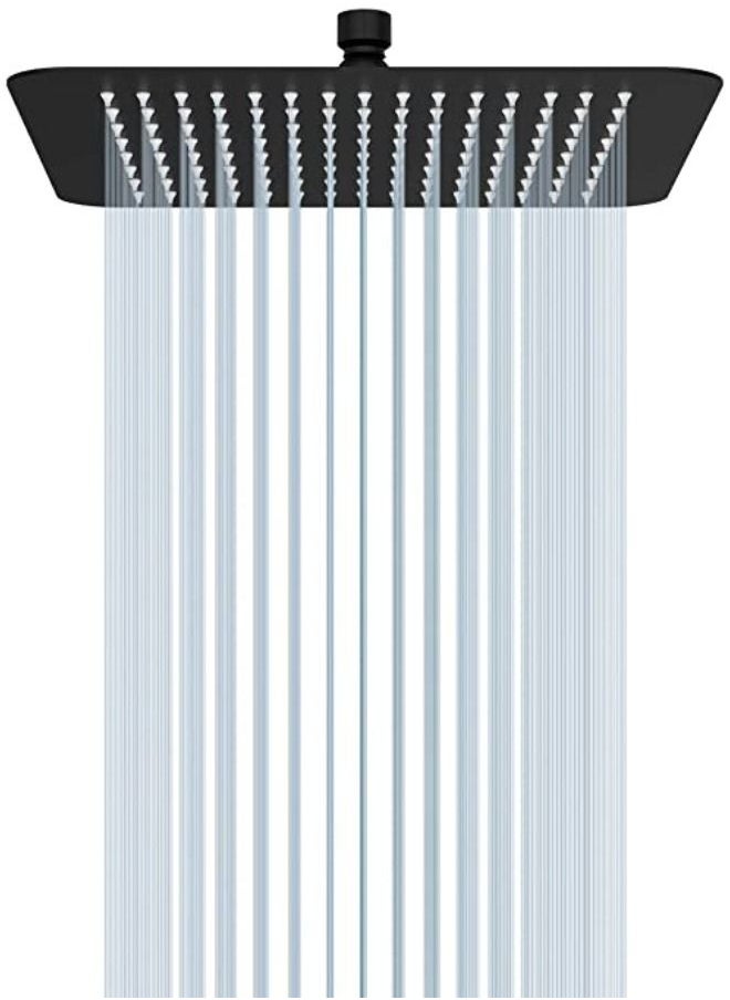 OR - OR  ARB1212Y Rainfall Shower Head Brass Shower Head 300 mm BLACK - Image 1