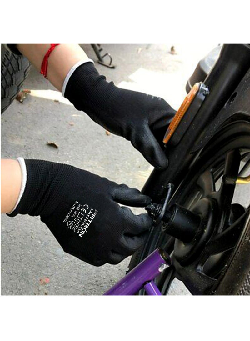 Patron PU Coated Safety Gloves for Enhanced Grip and Workplace Protection | Pack Of 12 Pairs - Image 2