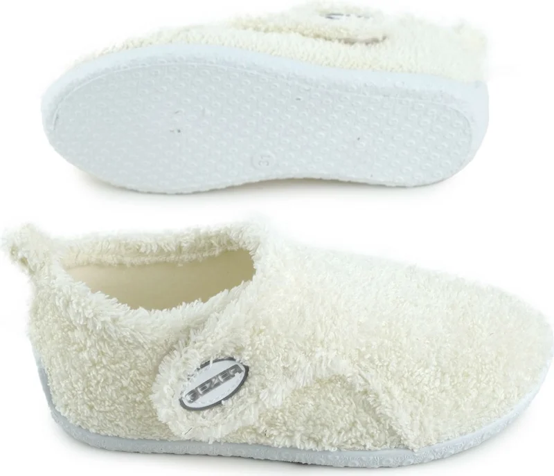جيزر Winter Girls Plush Comfortable Sole Velcro Adjustable Home School Nursery Slippers Shoes