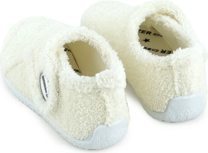 جيزر Winter Girls Plush Comfortable Sole Velcro Adjustable Home School Nursery Slippers Shoes