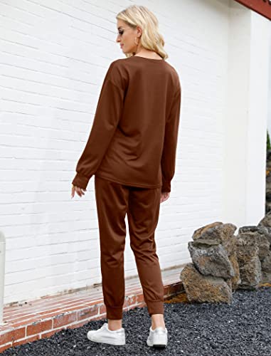 Bofell 2 Piece Sets for Women Long Sleeve Sweatsuits Comfy Soft Two Piece Outfits Fall Fashion 2025 Active Resort Wear 2XL - Image 4