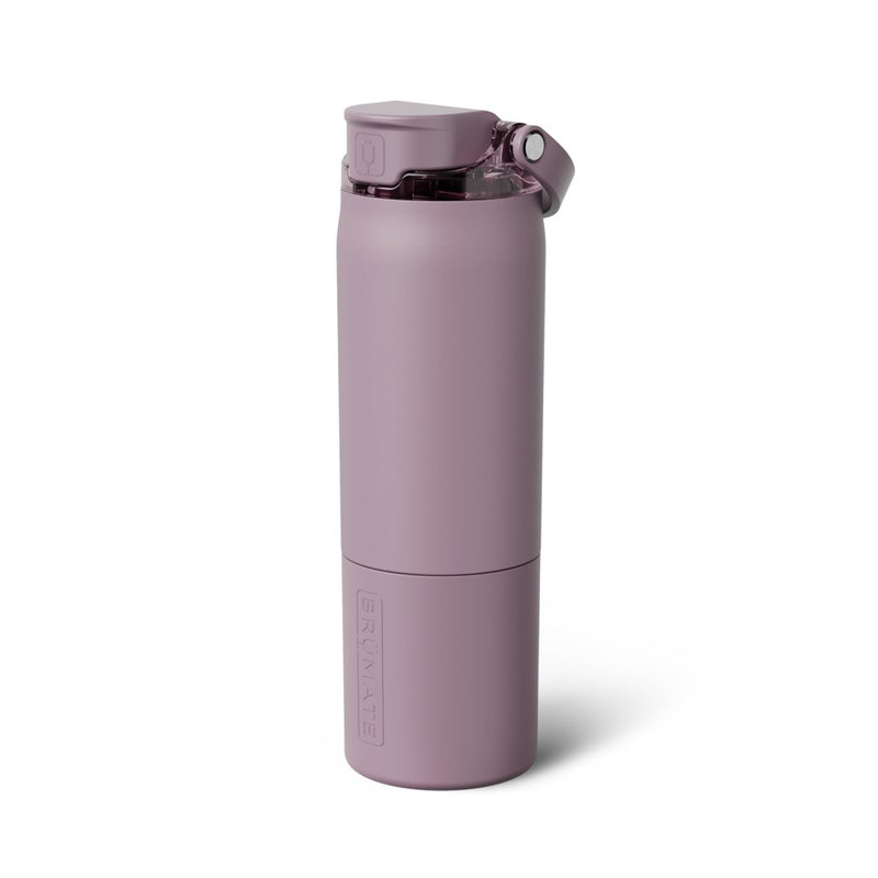 BrÃ¼Mate Rise 25oz Water Bottle With 100% Leakproof Covered Silicone Straw | Insulated Stainless Steel Water Bottle | Cup-Holder Friendly | Fast Flow | Soft Sip Silicone Spout | BPA-Free (Lilac Dusk) - Image 1
