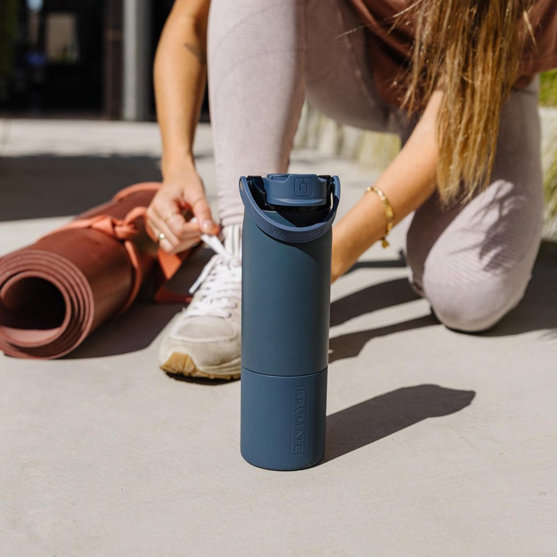 BrÃ¼Mate Rise 25oz Water Bottle With 100% Leakproof Covered Silicone Straw | Insulated Stainless Steel Water Bottle | Cup-Holder Friendly | Fast Flow | Soft Sip Silicone Spout | BPA-Free (Lilac Dusk) - Image 4