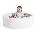 TRENDBOX Foam Ball Pit for Toddlers 35x11 inch Soft Baby Ball Pit with Washable Velvet Cover Balls not IncludedWhite - Image 2