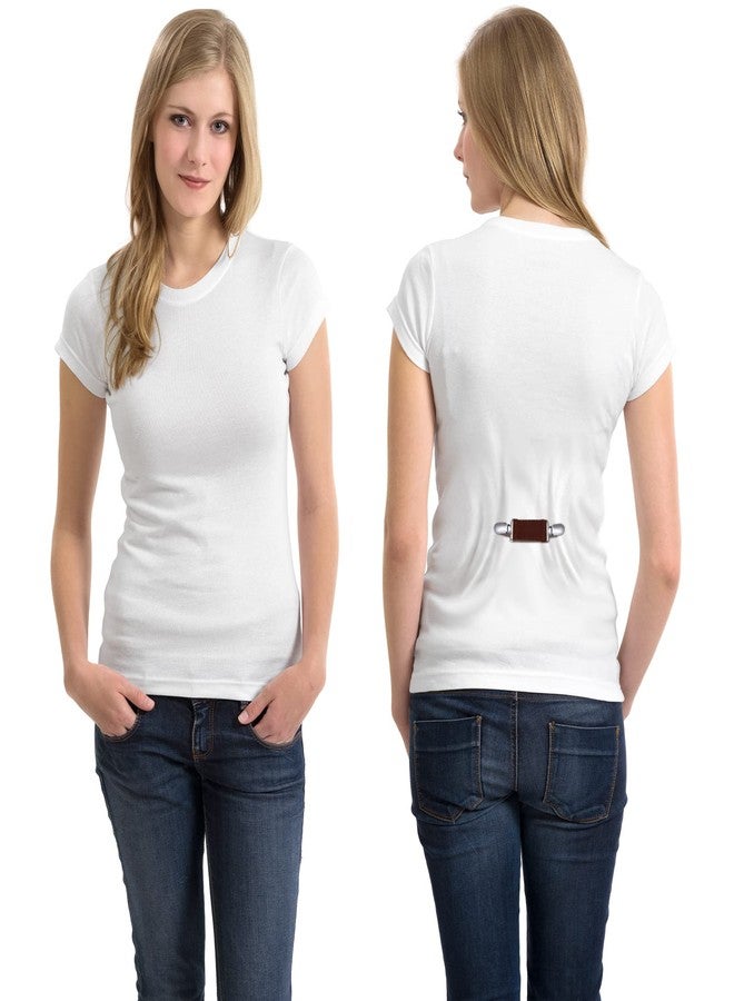 Dingion 8 Pcs Clothing Cinch Clips Set Fit Dress Back Cinch Elastic Hat Clip for Travel Shirt Cincher for Women and Men Sweater Cardigan Waist Cincher Shawl Collar - Image 5