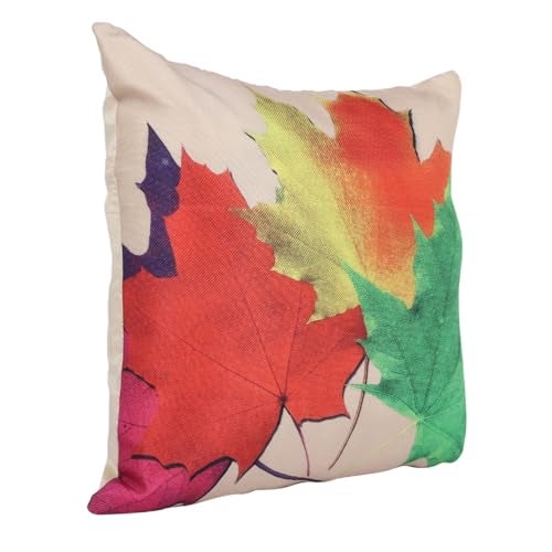 ROMEE Designer Floral Printed Cushion Cover 16 inch x 16 inch Set of 5 | Decorative Square Jute Throw Pillow/Cushion Cover for Living Room, Sofa, Couch, Bedroom (Multicolor) - Image 3