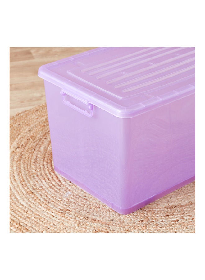 هوم بوكس صندوق تخزين 94 لتر بعجلات وغطاء من رولينج - 67x45x40 سم - Image 3