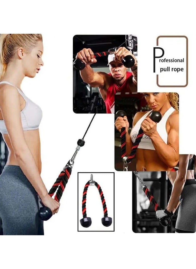 SportQ Pull Rope Tri-Sips Down Cable - 27 Inch Length Heavy Rope, Easy Grip and Non-Slip Cable Workout Accessory, Suitable for Professional Gyms, Home Gym Accessories - pzsku/Z8A17C7793619FC89BCCFZ/45/_/1708998474/2ac1ea61-81b9-4063-8c46-c8382d538d7b