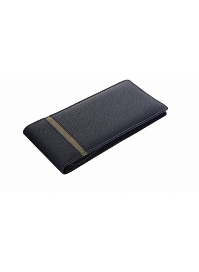 PAREEK Black And Green Leatherite A3 Paper Cheque Book Holder/Document Holder - Image 1