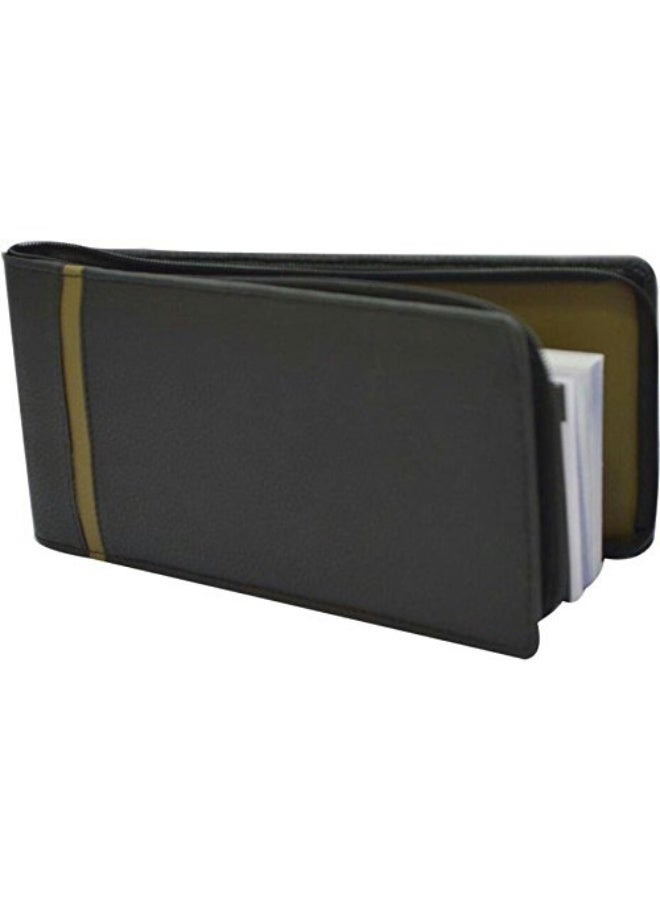PAREEK Black And Green Leatherite A3 Paper Cheque Book Holder/Document Holder - Image 3