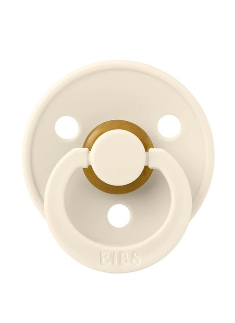 BIBS Pacifier DeLux (Latex), 1-Piece, Ivory
