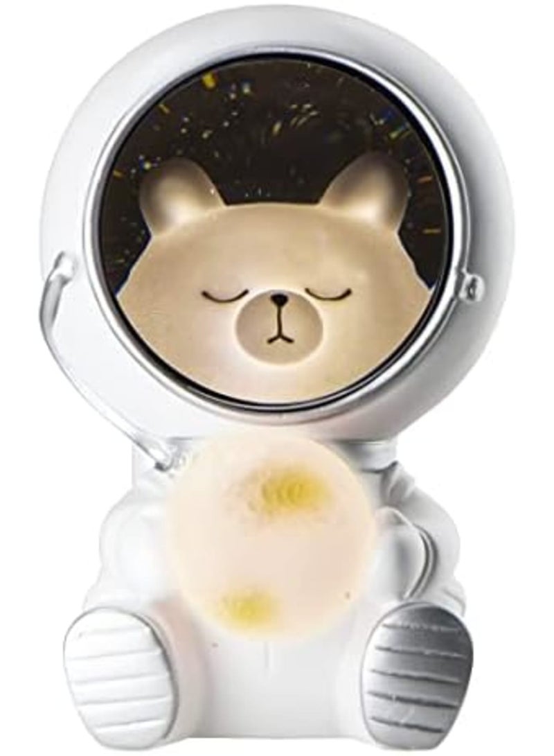 SYOSI Night Light for Kids Cute Spaceman LED Night Light Nursery Astronaut Moon Lamps Galaxy Guardian Desktop Decoration Light Birthday Gift (Space Cat) - Image 1