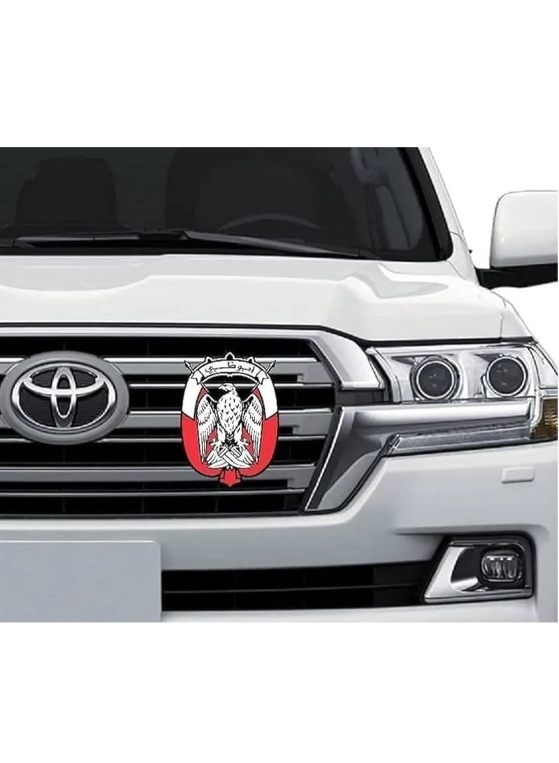 Acnor Premium Metal Abu Dhabi Car Badge Emblem Sticker – Durable 3D Design for Cars - Image 2