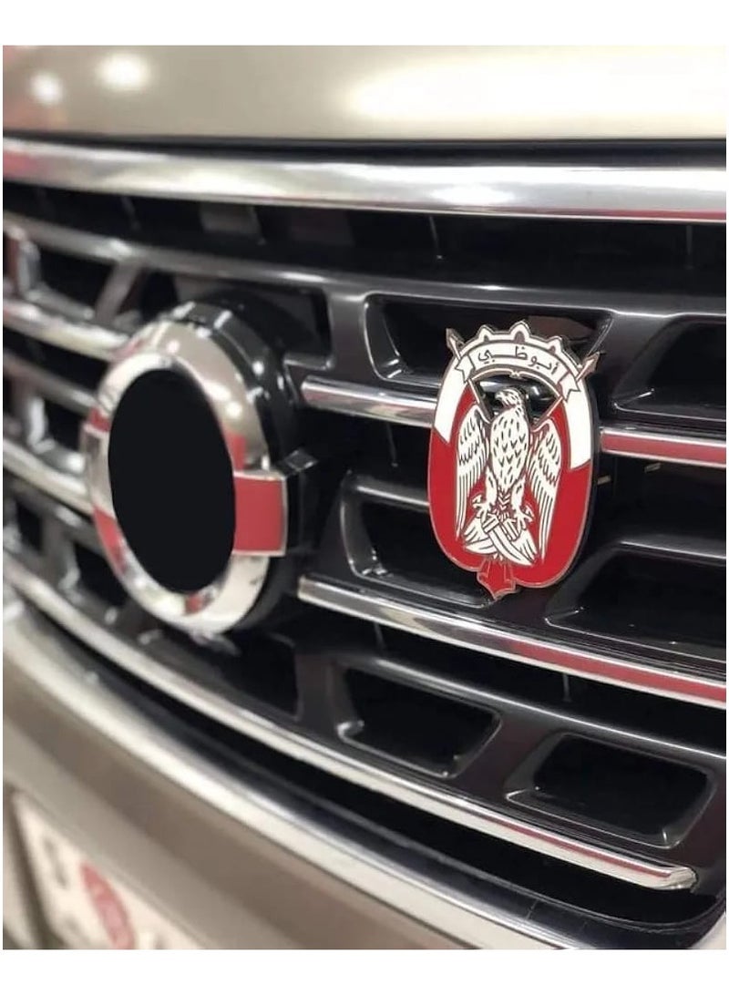 Acnor Premium Metal Abu Dhabi Car Badge Emblem Sticker – Durable 3D Design for Cars - Image 3