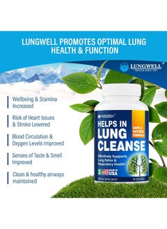 LUNGWELL Quit Smoking Aid - Made In Usa - Helps To Clear Lungs & Stop Smoking - Infused With Mullein & L-Tryptophan For Lung Cleanse & Stress Relief  - Image 5