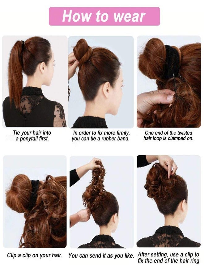 BLUSHIA Frill Hair Extensions Elastic Stretchable Synthetic Frill Add Volume Curly,Wavy Messy Juda Bun Ponytail Maker Hair Styles for Women And Girls -Color Natural Black (Pack-1) - Image 5