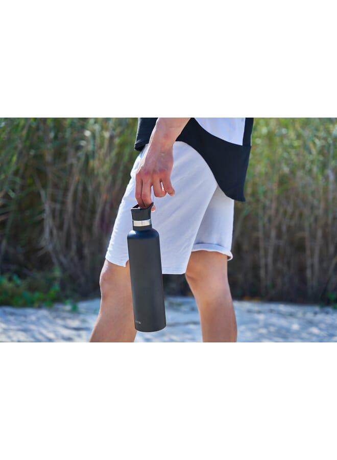 Moya "Coral Reef" 1L Insulated Sustainable Water Bottle Black - Image 5