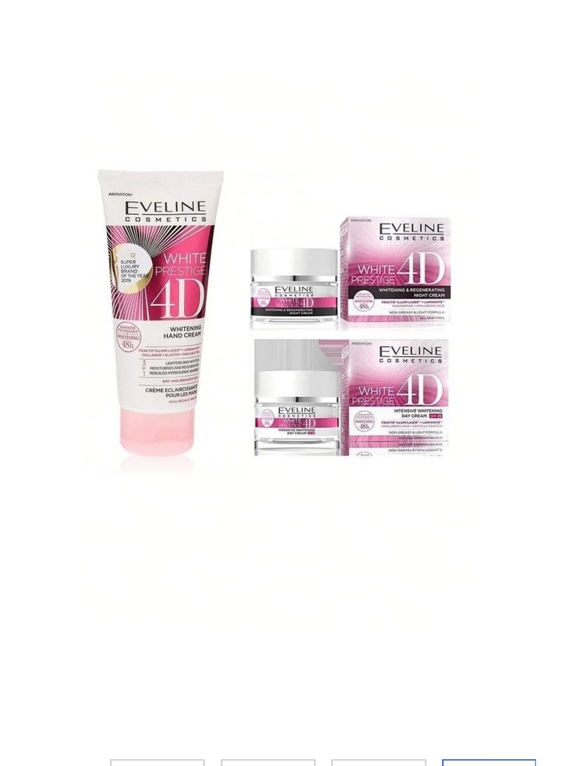 Eveline hand and face cream set 3 pieces - Image 1