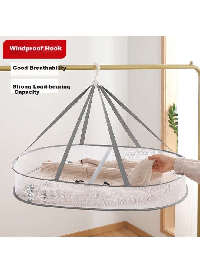 Mengting Clothes Drying Rack, Sock Hanger, Laundry Basket, Wool Sweater Flat Drying Net, Underwear Hanger, Home Use Sweater Drying Rack - Image 1