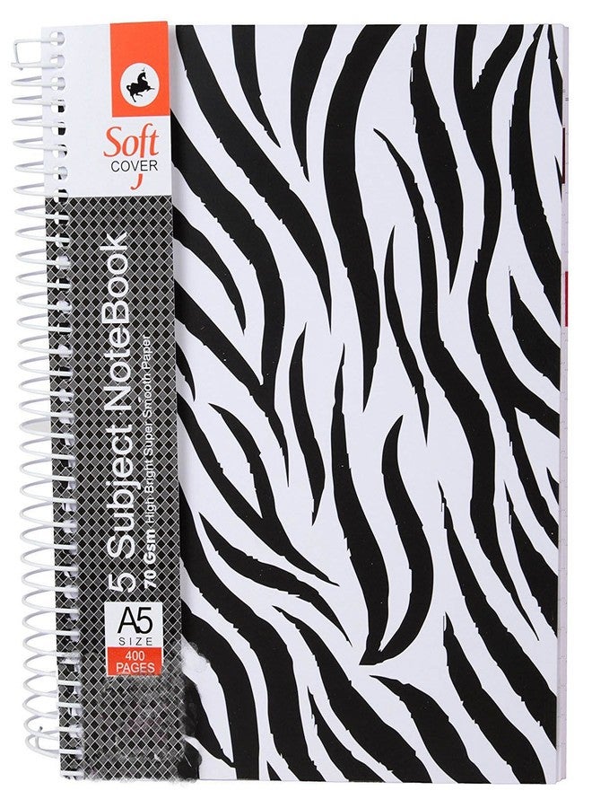 Idol Collections Wirebound 5 Subject Notebook - 21 cm x 15 cm x 1.5 cm pack of 1 - Image 1