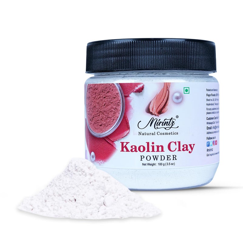 100 Kaolin Clay Powder  100 gms Clay Mask for Face  Hydrating  Exfoliating Face Mask  Perfect for Natural DIY Skin Cleansers Masks  Scrubs  Kaolin Clay Face Masks Skincare