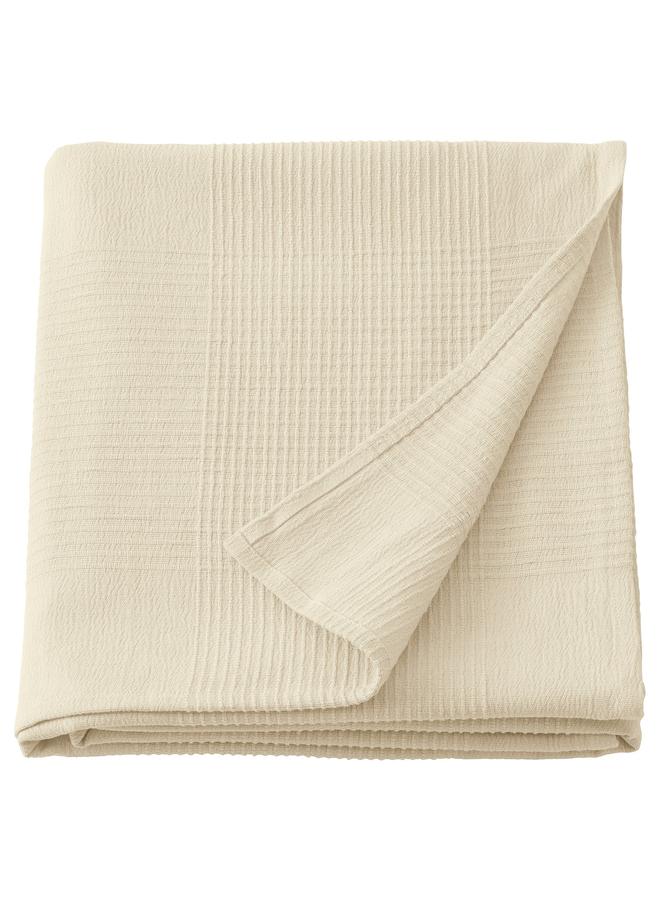 erorex Bedspread, natural/unbleached cotton, 150x250 cm - Image 1