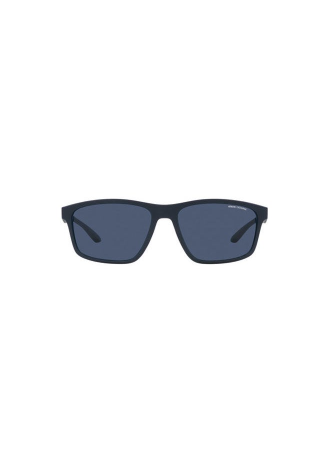 Armani Exchange - نظارة شمسية مربعة كاملة الحواف 4122S-59-8181-80 - Image 1