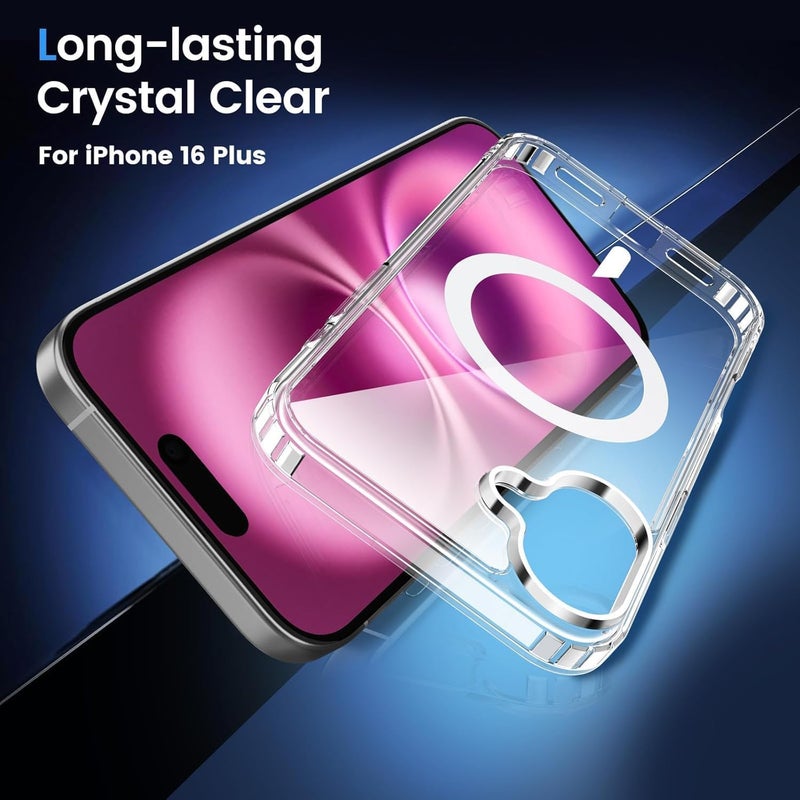 ShieldTech Back Case Cover for Apple iPhone 16 | Mag-Safe Compatible | Camera Protection | Transparent Mobile Phone Case Cover for Apple i Phone 16 | i Phone 16 TPU Transparent Back Cover Case - Image 3