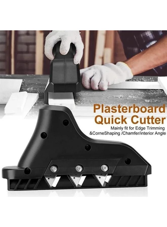 Heavy Duty Plasterboard Cutter Black Quick Cut Edge Chamfer Professional Drywall Woodworking - Image 3
