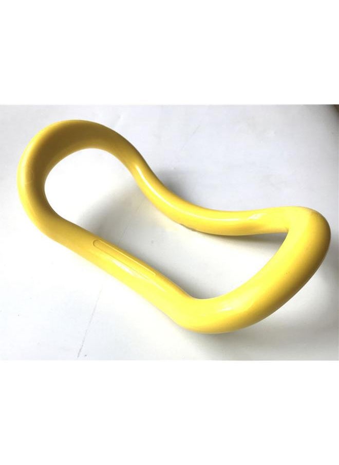 Thoraya Durable Yoga Ring Pilates Stretch Circle Fitness Equipment for Training Bodybuilding(Yellow)  - Image 2