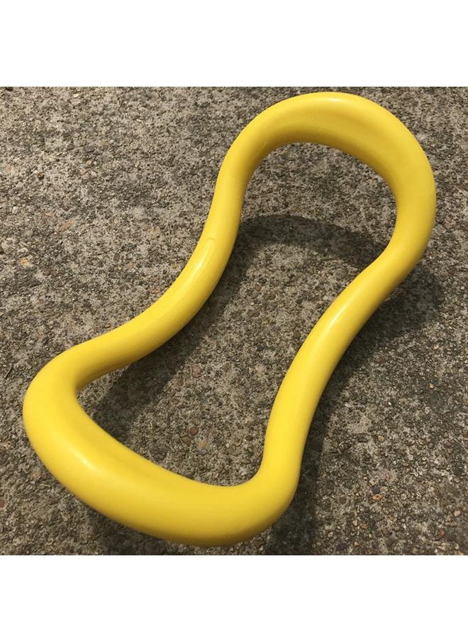 Thoraya Durable Yoga Ring Pilates Stretch Circle Fitness Equipment for Training Bodybuilding(Yellow)  - Image 3