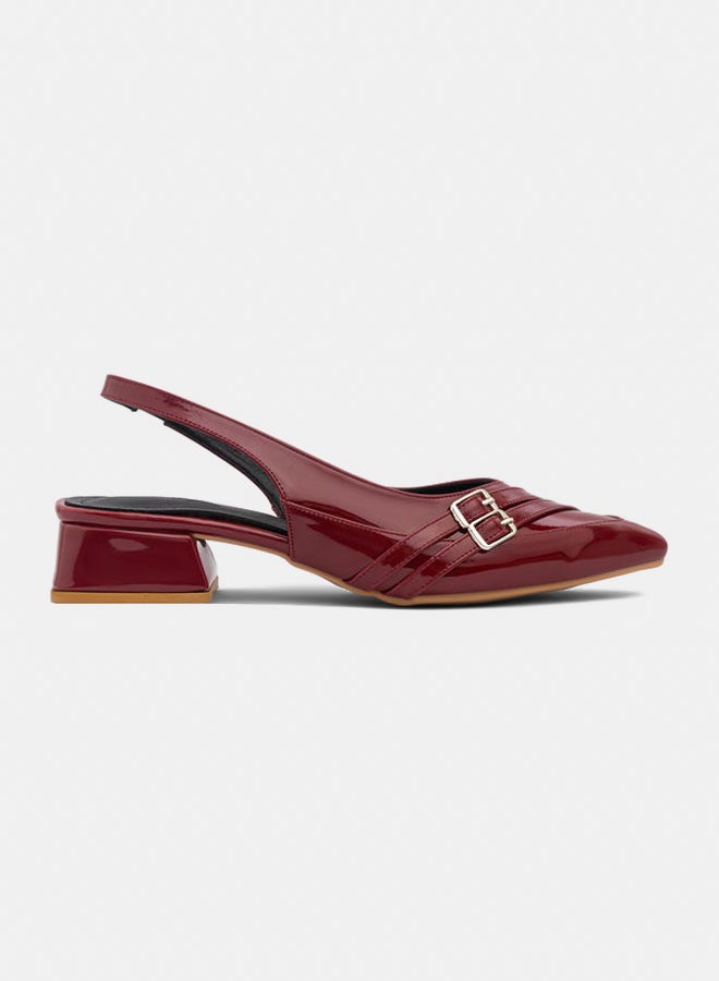 TGS Double Strap Low Slingback  - Image 1