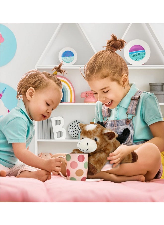 Puzzled Dollibu Plush Donkey Stuffed Animal Soft Huggable Brown Laying Donkey Adorable Playtime Donkey Plush Toy Cute Farm Life Cuddle Gift For Kids & Adults 9 Inch  - Image 5