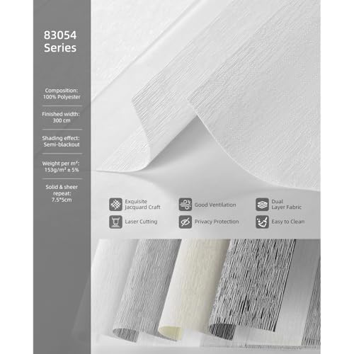 ACMEART Motorized Blinds with Remote for Window，Zebra Blinds & Shades for Living Room/Bedroom/Home, Smart Blinds & Roller Window Shades for Home& Window Blinds,Roller Mini Blinds Blackout (Mutul Color) - Image 3